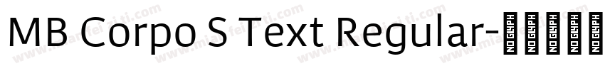 MB Corpo S Text Regular字体转换